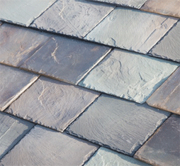 Tesla solar powered shingles slate glass